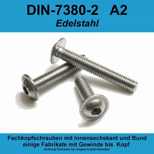 Iso 7380 v2a edelstahl - m6,