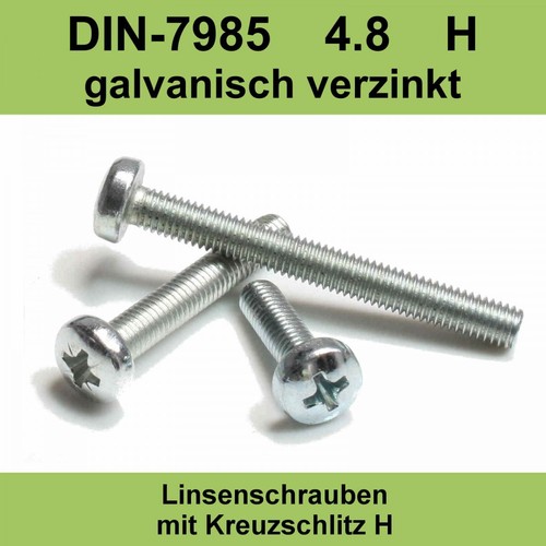 Din 7985 8 verzinkt - m4,