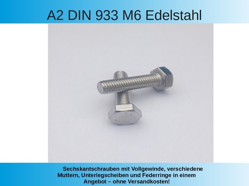 Din 933 edelstahl - a2,
