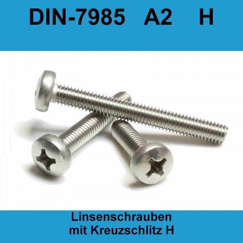 Din 7985 edelstahl - din, a2