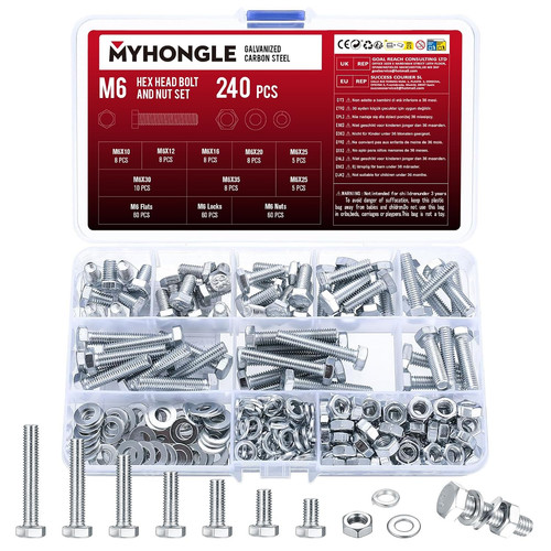 240 stück schrauben set - m6,
